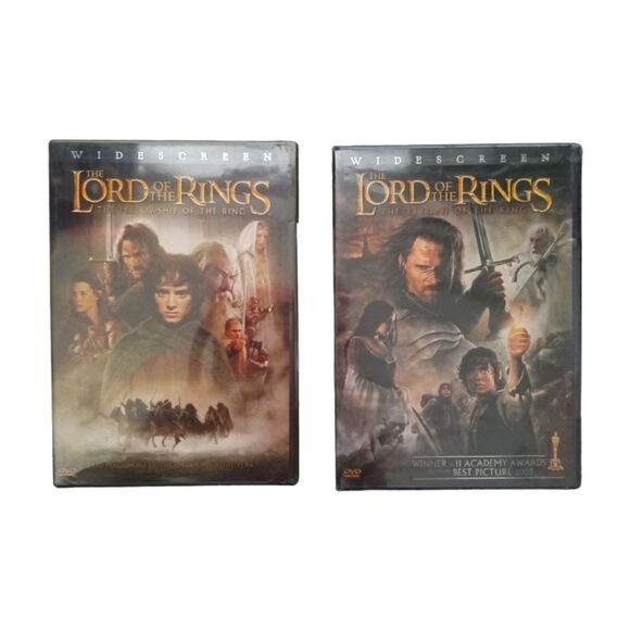The Lord of the Rings 2 Sealed DVD's Fellowship of the Ring and Return of the Ki - Picture 1 of 4